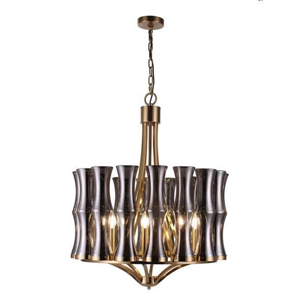 Transparant glas kroonluchter