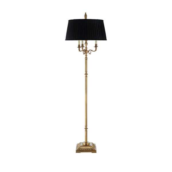 Lampada da terra con supporto in oro massiccio
