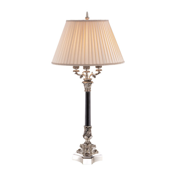 Lampada da tavolo a canna di supporto in marmo - Immagine 2