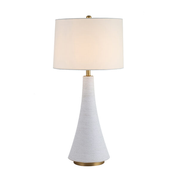 Lampada da tavolo della decorazione bianca