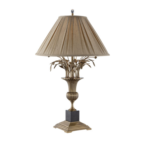Lampe de table bouquet en laiton