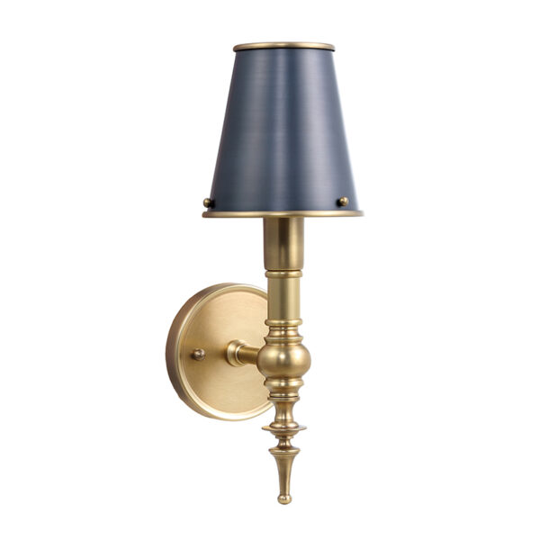 Lampu dinding kuningan biru tua