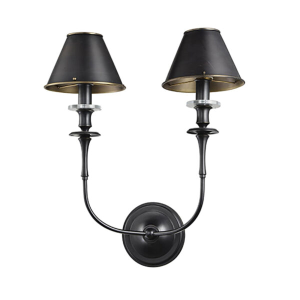 Lampada da parete in ottone design vintage - Immagine 2