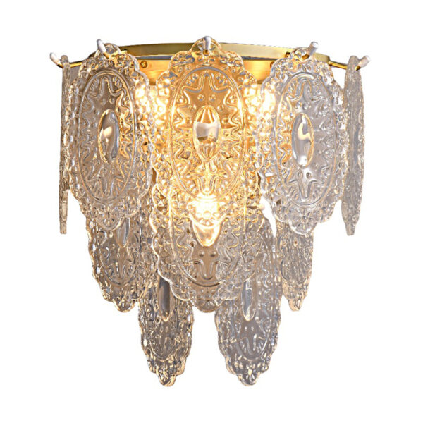 Franse transparante wandlamp