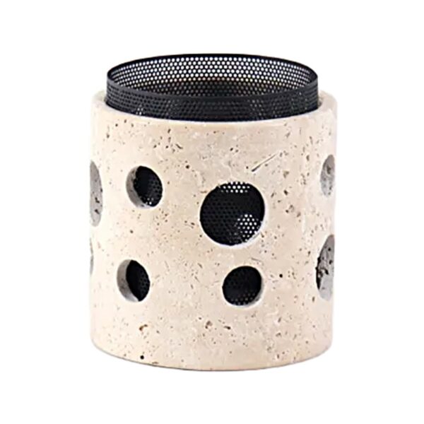 Vaso moderno di marmo rotondo