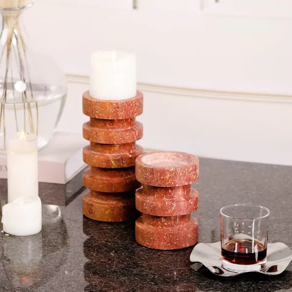 Red Wedding Candle Holder - Image 4