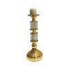 Gold Glass Candle Holder