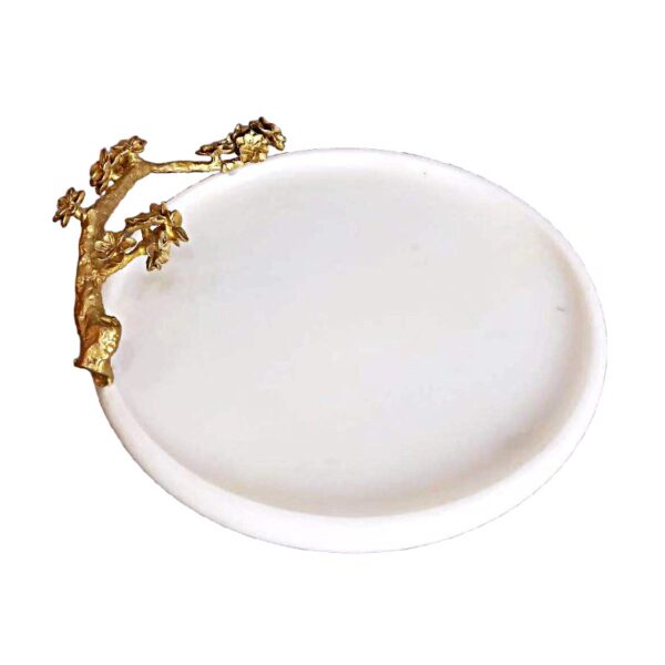 Round Marble Fruit Tray - Image 2