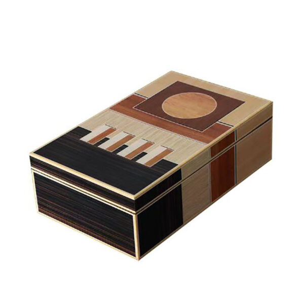 Boîte de rangement rectangulaire en bois