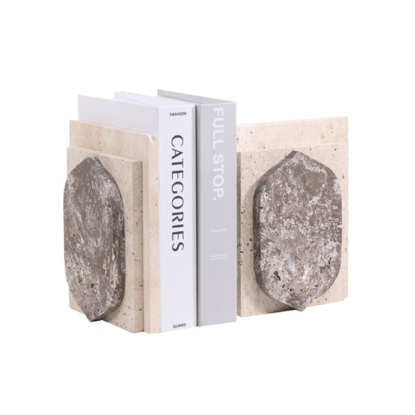 Minimalist Beige Bookends