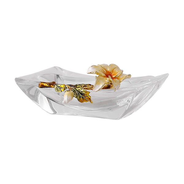 Cenicero de cristal transparente