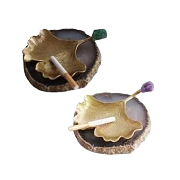 Aschenbecher in Blattgoldform