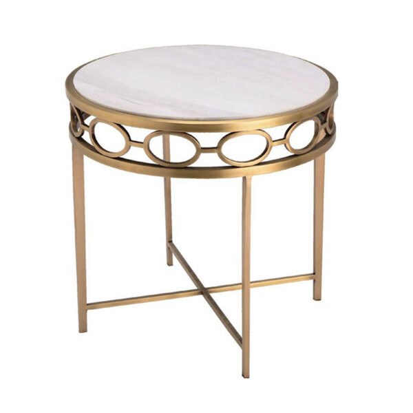 Table centrale ronde faite à la main