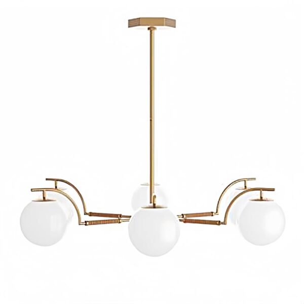 Minimalistische glazen hanglamp