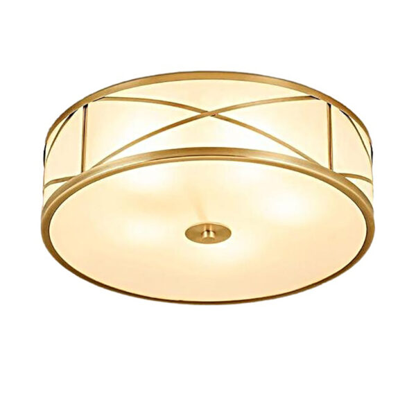Lampe de plafond en verre rond