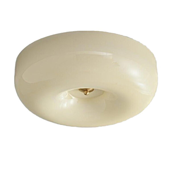 Lámpara de techo de vidrio beige
