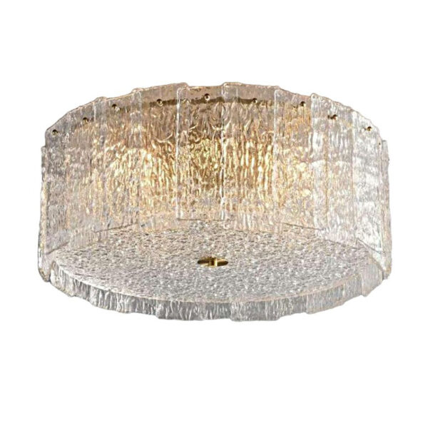 Lampe de plafond transparente de l'hôtel