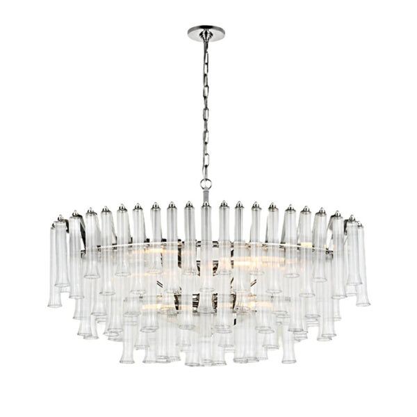 Lustre en verre d'entrée de villa - Image 3