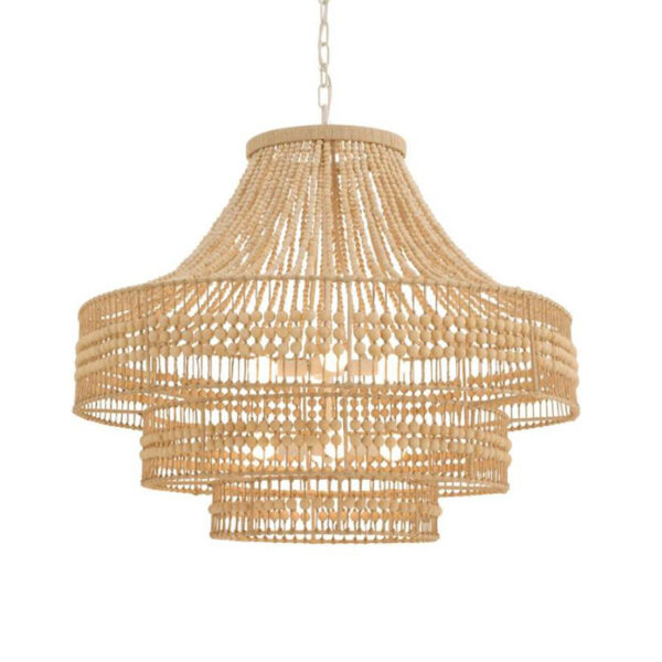 Restaurant-Kronleuchter aus Abaca-Holz