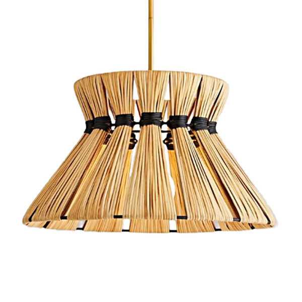 Lustre de vime tecido à mão