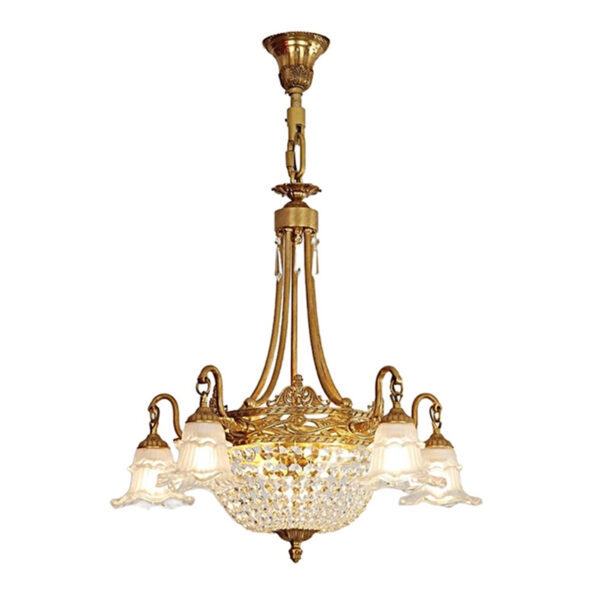 Lampadario classico trasparente