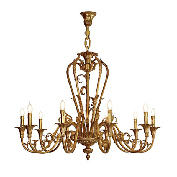 Creative Gold Brass Chandelier - Image 3
