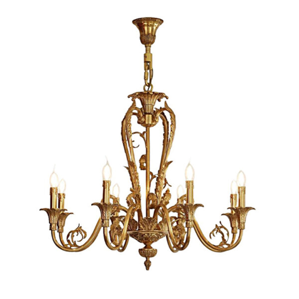 Creative Gold Brass Chandelier - Image 2