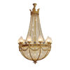 Villa Crystal Brass Chandelier