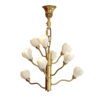 Brass Branch Flower Chandelier