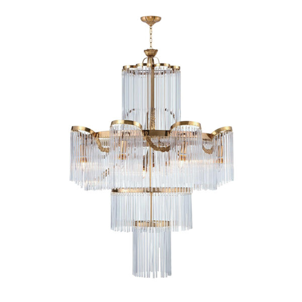 Lampe à suspension en verre transparent