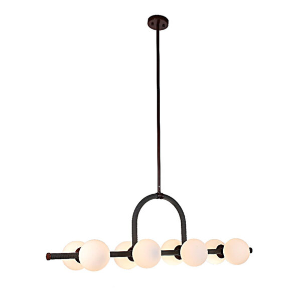 Gewelfde glazen bol hanglamp - Afbeelding 2