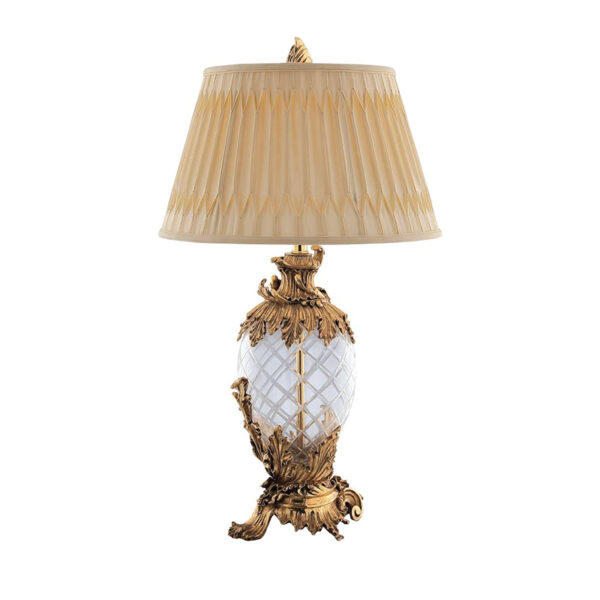 Lampada da tavolo in vetro design cono