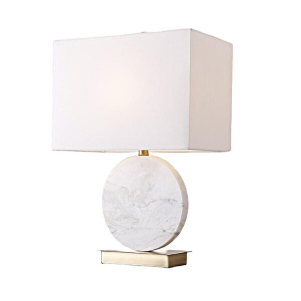 Ronde marmeren decor tafellamp - Afbeelding 2