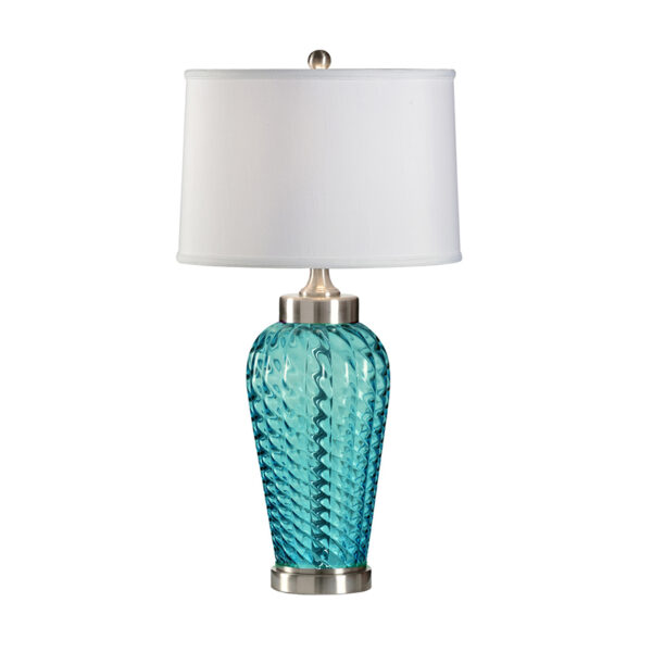 Round Glass Table Lamp - Image 2