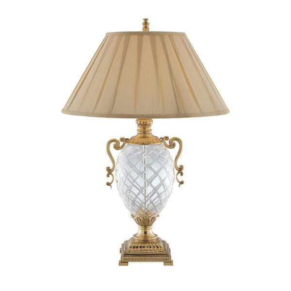 Tischlampe aus Glas in Trophäenform