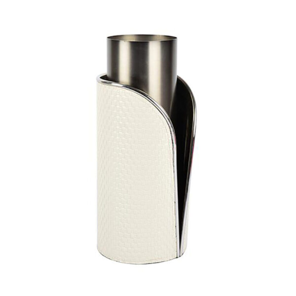 Moderne Vase aus Edelstahl