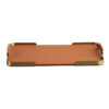 Orange Leather Service Tray