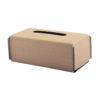 Simple Brown Leather Tissue Box