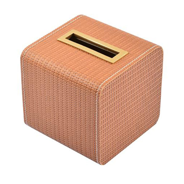 Orange Square Tissue Box