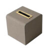 Brown Leather Tissue Box