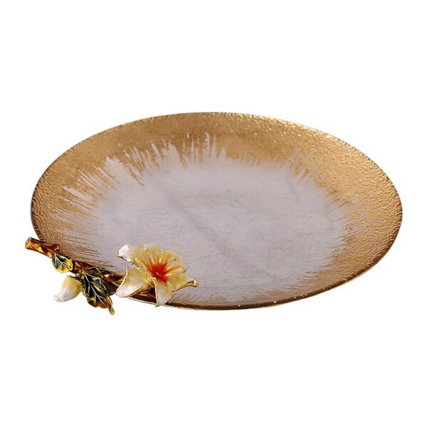 Flower Glass Fruit Plate