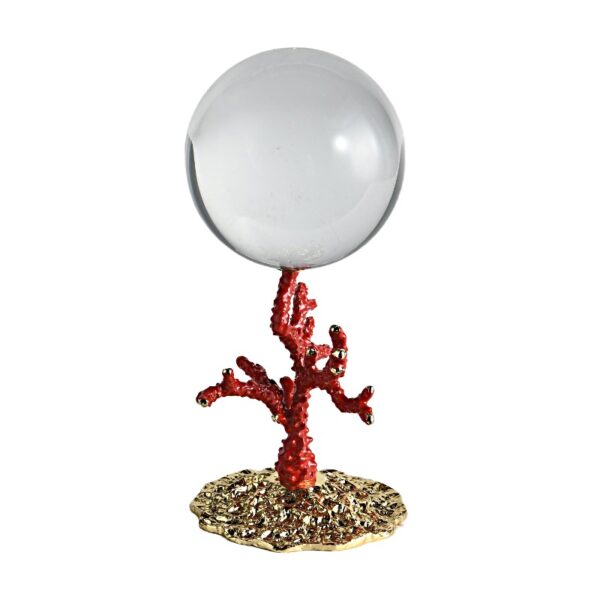 Décor de table boule de cristal personnalisé
