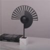 Black Fan Shaped Home Decor