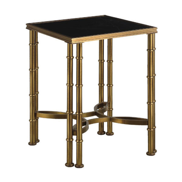 Zwart messing massieve tafel