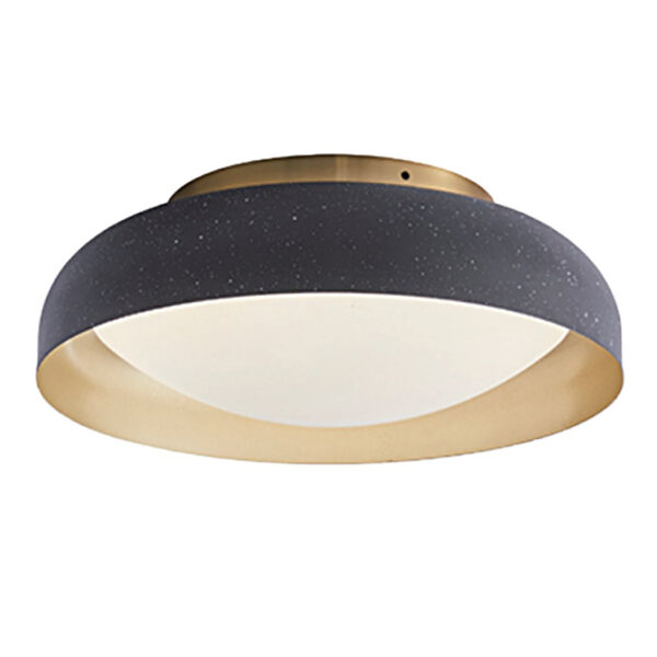 Lampada da soffitto rotonda in ferro nero