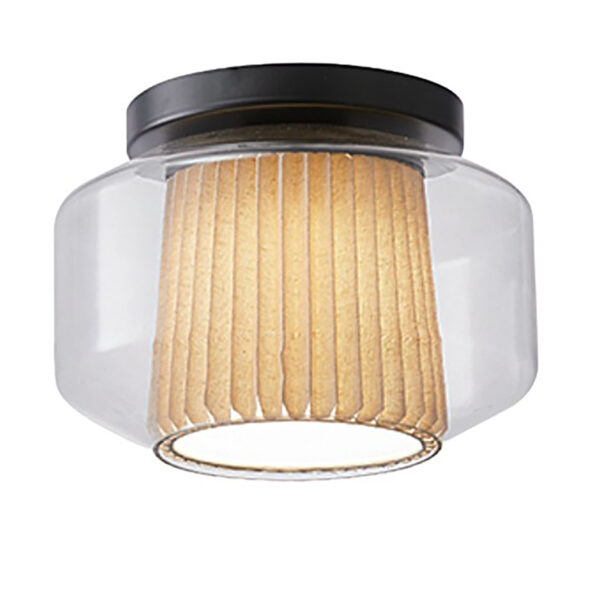 Lampada da soffitto in tessuto di vetro