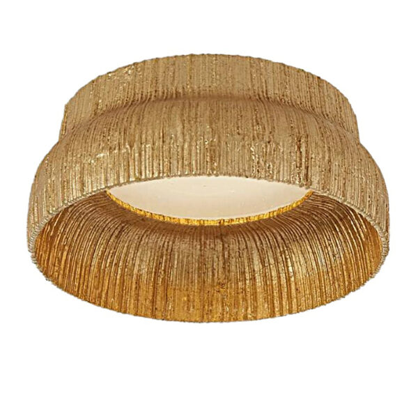 Bruine jute glazen plafondlamp