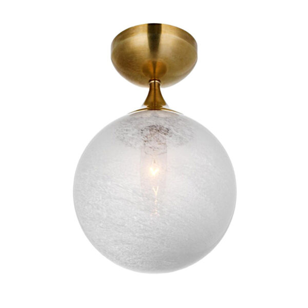 Lampe de plafond à balle en verre