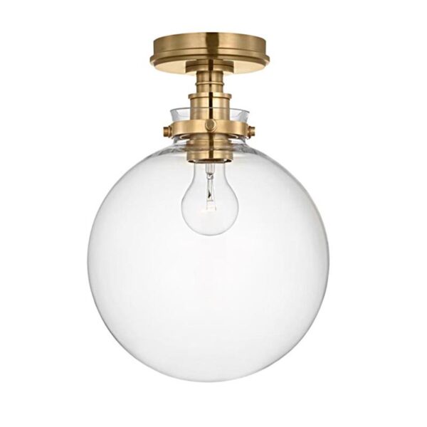 Lampe de plafond à balle ronde en verre
