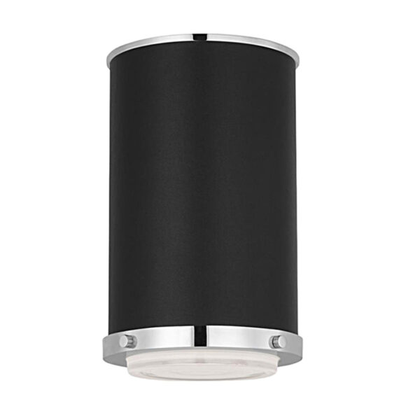 Lampada da soffitto cilindrica nera